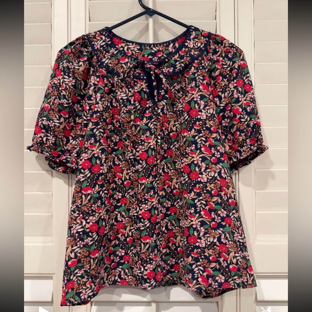 Draper James Floral Flowy Blouse Women’s Size Medium